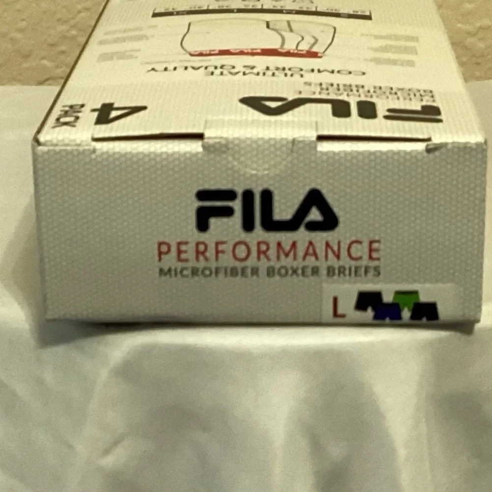 Fila 4 Pack Performance Microfiber Boxer Briefs